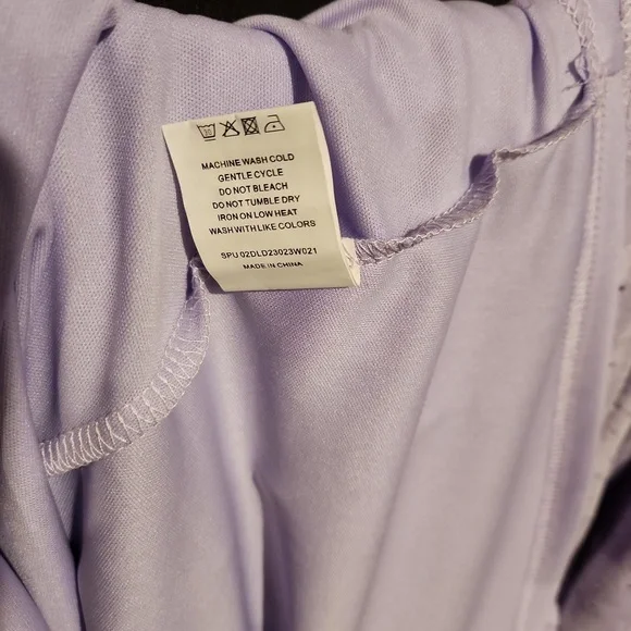 BloomChic Lavender Eyelet Midi Dress - Picture 5 of 5